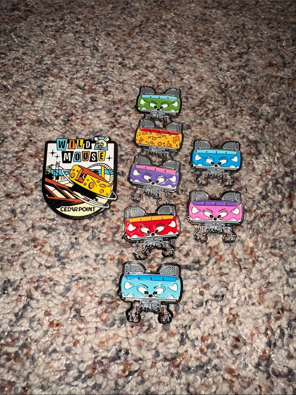 Cedar Point Wild Mouse Rare Pins